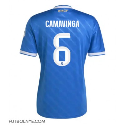 Camiseta Real Madrid Eduardo Camavinga #6 Tercera Equipación 2025-26 manga corta Camiseta Real Madrid Eduardo Camavinga #6 Tercera Equipación 2025-26 manga corta